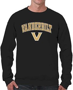 Campus Colors Vanderbilt Commodores Arch & Logo Gameday Crewneck Sweatshirt - Black, Large