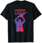 Texas Chainsaw Massacre - Leather Face Lives Front Back T-Shirt