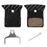 GIONAR Ceramic Disc Brake Pads with Cooling Fin Compatible with Shimano DURA-ACE/ULTEGRA/105/TIAGRA/GRX Series, Upgrade for L03A L04A L05A, Replacement for DEORE XT M8100/SLX M7100