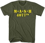 Mash Logo 4077th Military Green T-S