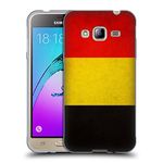 Head Case Designs Belgium Belgian België Vintage Flags Soft Gel Case Compatible With Samsung Galaxy J3