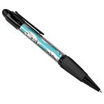 DV DESIGN Cute French Bulldog Dog Blue Art Cover Black Ballpoint Pen - Student #13183