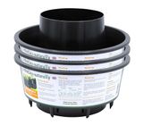 Gardening Naturally Tomato Watering Grow Pots Black (Pack of 3)