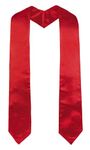 GraduatePro Graduation Stole Choral Clergy Sash For School/Church Ceremony 60" Long Red