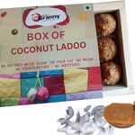 From Granny - Coconut Laddu Sweets | Coconut Ladoo With Jaggery | Coconut Ladoo Refined milkSugar Free 250g | Coconut Dry Fruit Laddu - Nariyal Ke Laddu