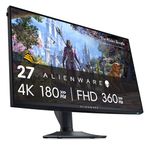 Alienware AW2725QF 27 Inch 4K UHD (3840x2160) Gaming Monitor, 360Hz, Fast IPS, 0.5ms, NVIDIA G-SYNC Compatible, 95% DCI-P3, HDR600, Dolby Vision, USB-C, DisplayPort, 2x HDMI, 4x USB, 3 Year Warranty