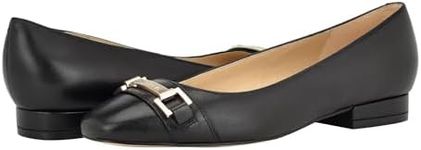 Calvin Klein Women's Crystil Ballet Flat, Black 001, 8 US