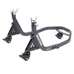 Oxford ZERO-G - Rear Dolly Paddock Stand Motorcycle Workshop Equipment with Casters, Grey