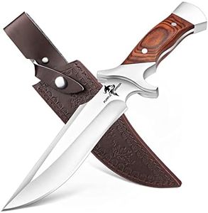 Purple Dragon Cuchillo de supervivencia con hoja fija con funda, cuchillo para exteriores, cuchillo de camping, regalos para hombres