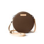 DailyObjects Printed Orbis Round Sling Crossbody Bag For Women| Stylish Walnut Brown Print Vegan Leather Purse With Slip Pocket Inside| Zip Closure & Adjustable Strap| Storage Space For Essentials