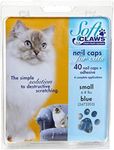 Soft Claws Feline Cat Nail Caps Take-Home Kit, Small, Blue