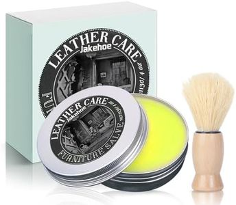 Furniture Salve for Leather, Bálsamo para Cuero, Bálsamo para Cuero con Cepillo, Leather Car Seat Cleaner, Leather Furniture Cleaner para sofás de Cuero, Muebles, Madera