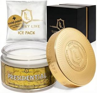 LUXURY LIFE BUTTER - 40% Extrait de Parfum Fragranced Body Butter with Hyaluronic Acid for Ultimate Moisture - Luxurious Room-Filling Natural Fragrances - Non-Greasy, USA Made, Presidential, 5 oz.