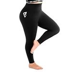 Leafigure Leggings for Women UK Plus Size Black Leggings with Pockets Women High Waisted for Workout Gym Yoga XXL