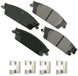Akebono ACT1707 Ultra Premium Brake Pad Set, 1 Pack, grey