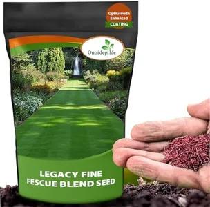 Outsidepride Legacy Fine Fescue Grass Seed Mix - 50 lbs. Shade & Sun Tolerant Blend of Hard Fescue, Chewings Fescue & Creeping Red Fescue with OptiGrowth Coating for Better Establishment