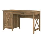 Bush Furniture Key West Computer Desk with Storage | Farmhouse PC Table for Home Office in Reclaimed Pine | 54W x 24D