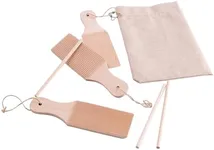 Affdeup Gnocchi Board Wood Set with 3 Rollers & Storage Bag – Effortless Cavatelli Pasta Maker & Pasta board for Gnocchi, Cavatelli & Homemade Butter – Perfect Gift for Kitchen Lovers