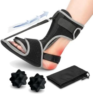 2026 Upgrade Plantar Fasciitis Night Splint with Adjustable Straps -Breathable Design for Achilles Tendonitis & Heel Spur Relief, Day & Night Use Foot Brace, FSA Eligible, Free Size for Men and Women