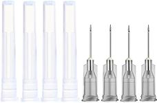 100 Pack 27Ga 1/2 Inch Dispensing Needle Lab Syringe Needle with Luer Lock