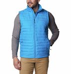 Columbia Mens Silver Falls Vest, Compass Blue, L