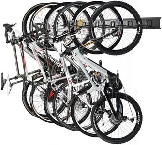 PYBTOOL Support mural pour vélo de garage, 6 supports à vélo et 6 crochets pour casque, charge maximale 270 kg, 160 cm