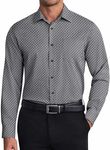 COOFANDY Wrinkle Free Regular Fit Dress Shirts Long Sleeve Dress Shirts Button Down Shirts for Men