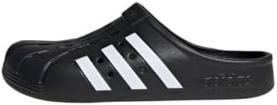 adidas Unisex Adilette Clog Sandals, Core Black Ftwr White Core Black, 8 UK