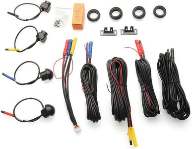 Universal 360° Car Camera System with 4 HD Wide-Angle Cameras (Front, Rear, Left, Right), Night Vision, Waterproof, Parking Assist, Blind Spot Elimination & Complete Wiring Kit