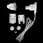 3 Sets of Roller Blinds Accessories (Release Gear Control Unit with Chain Gripper) : Release Gear Chain Gripper Control Unit, 2 Brackets, 2.4 Meters Beaded Chain, 2 end Clips & Chain Stopper (3)