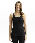 Jockey Snug Fit Thermal Tank Top for Women 2500_Black_S