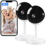 owltron 2K Indoor Camera 2 Pack, 2.4GHz Home Security Cameras for Baby & Elder, Motion Detection, Night Vision, 2-Way Talk WiFi Camera, Baby Monitor Works with APP & Alexa