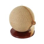 Rosewood Parsley Natural Jute Cat Scratcher, 30 x 30 x 33 cm