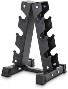 KAPEICamper Dumbbell Holder Storage Rack Weight Lifting Stand 6 Tier Dumbbell Organizer A Frame Dumbbell Rack Stand for Fitness Home Gym (Only The Holder) (22" Height - 3 Tier Rack)