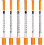 Ylemnf U 100 1cc Syringe 1ml 31 Gauge 5/16 Inch 8mm with Disposable Gauze Pads, Individual Package, 20 Pack