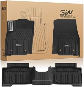 3W Floor Mats for Toyota Tacoma 2024-2026 Double Cab Auto Tran(Not Fit Hybrid & XtraCab) with Metal Pedals, TPE All Weather Custom Fit Floor Liner for Tacoma TRD/SR/SR5/limited Car Liners.