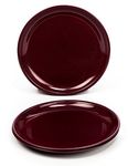 Signoraware BPA Free Full Round Plates for Dinner Lunch Breakfast, Food Grade, Reusable, Full meals Thali (Plastic, 10.7 Inches, Set of 3, Maroon, Dishwasher Safe, Microwave Safe)