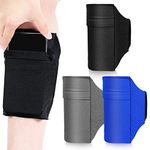 Bonuci 3 Pcs Leg Phone Holder Leg Wallet for Card Key Cell Phone Leg Calf Band Armband with Adjustable Non Slip Strap for Women Men Running, Walking, Equestrian, Motorcycle or Hiking