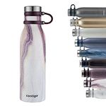 Contigo Matterhorn Stainless Steel Water Bottle, 10 Hours Hot & 24 Hours Cold with Thermalock Vacuum Insulation I Spill Proof & Leak Proof BPA Free Bottle with Premium Graphics I Sandstone, 590 ML