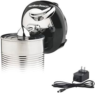 Hamilton Beach Walk 'n Cut Electric Can Opener for Kitchen, Use On Any Size, Automatic and Hand-Free, Cordless & Rechargeable, Easy Clean Removable Blade, Black