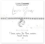 Life Charms Love You To The Moon & Back Bracelet