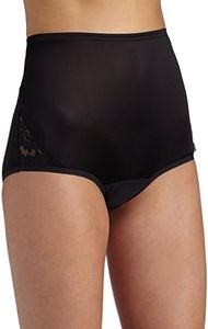 Vanity Fair Women's Perfectly Yours Lace Nouveau Brief Panty 13001, Midnight Black, X-Large/8