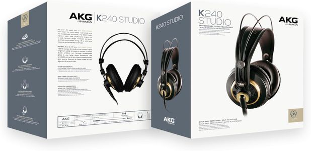 AKG K240 Studio Headphones – Black Gold, Over-Ear
