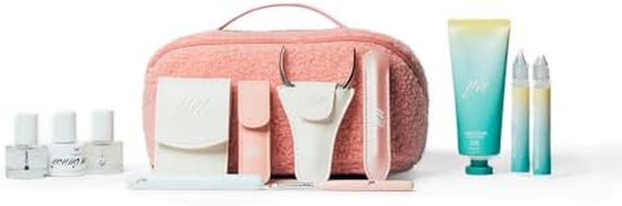 YN Young Nails Manicure Bundle - Glossy Liquid Polish, Glass Nail Files, Complete Nail Kit for Beginners, Includes Giggle Palace Polish, Cuticle Care