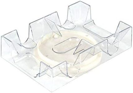 2 Deck Revolving Rotating Canasta Playing Card Tray, 2 Pack
