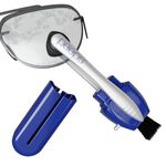 Peeps Eyeglass Lens Cleaner – Groundbreaking Carbon Microfiber Technology – Used by NASA to Clean Glass (Injected Finish Blue (1Pack))