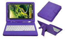 Acm USB Keyboard Case Compatible with Acer One 7 4G Tablet Cover Stand Study Gaming Direct Plug & Play - Purple