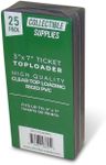 Ticket Stub/Currency 3" x 7" Toploaders Collectible Supplies (25 Pack)