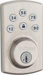 Kwikset 907 Powerbolt 2.0 Electronic Deadbolt Featuring SmartKey in Satin Nickel