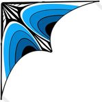 Simxkai Large Delta Kite for Kids & Adults, Best Beach Kite for Beginners, Easy to Fly for Boys & Girls, 300ft Kite Handle Included, Perfect for Outdoor Activities (Blue)